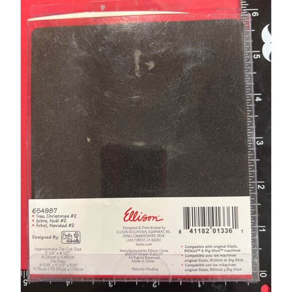 Sizzix Originals Christmas Tree #2 654987 Die Emily Humble - Picture 2 of 5